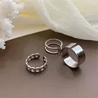 Крутое кольцо в стиле панк в стиле хип-поп, многослойное регулируемое кольцо, мужское вращающееся кольцо из сплава для женщин и девушек, праздничные кольца, подарки