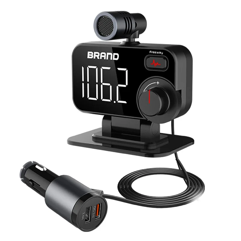 Автомобильный FM-трансмиттер CDEN с Bluetooth mp3-плеером поддержкой TF-карты и функцией