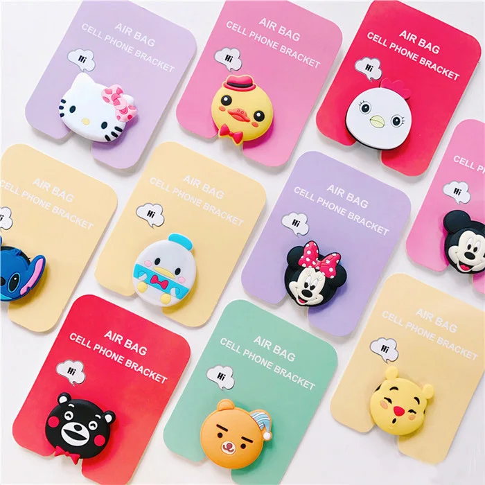 wholesale Universal Phone Stand Air Bag Cell Bracket Cute Stitch Pooh Mickey Minnie Finger Holder For iPhone XR | Мобильные телефоны