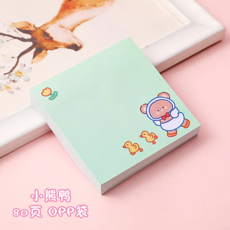 

Cartoon Little Bear Ins Style Memo Pad N Times Sticky Notes Memo Notepad Cute Planner Stickers Bookmark Stationery