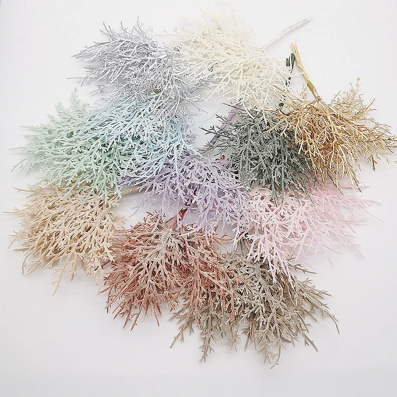 Новое искусственное растение ветка сосны свадебное украшение DIY аксессуары