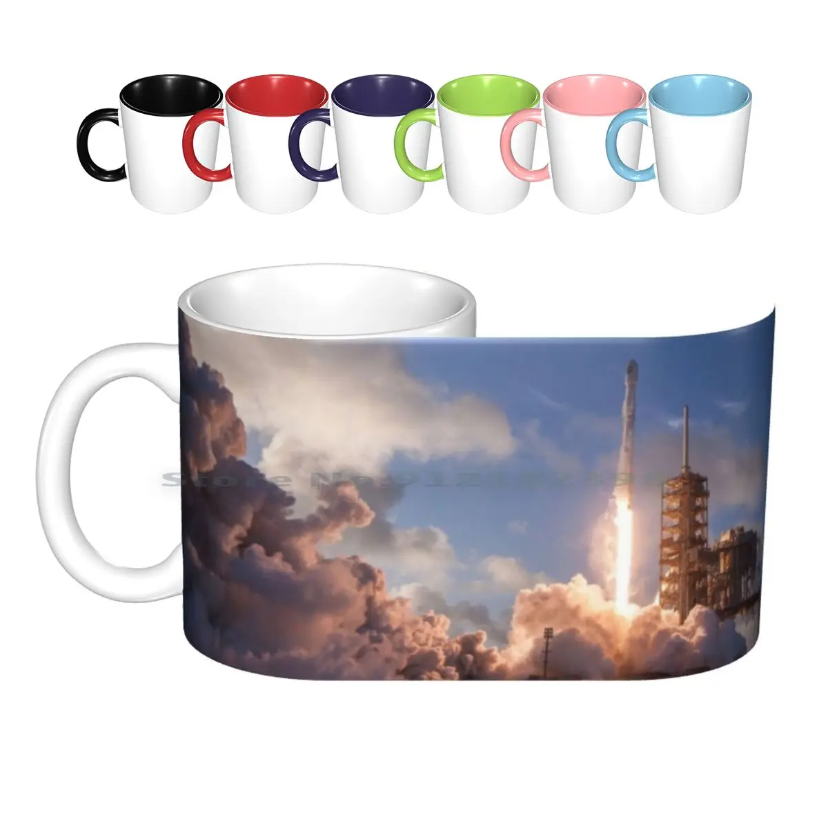 

Керамические кружки Spacex Launch, кофейные чашки, кружка для молока, чая, не тревожный, Spacex Starman, арбуз, мусс, сокол, тяжелый Сокол 9 Tesla Roadster