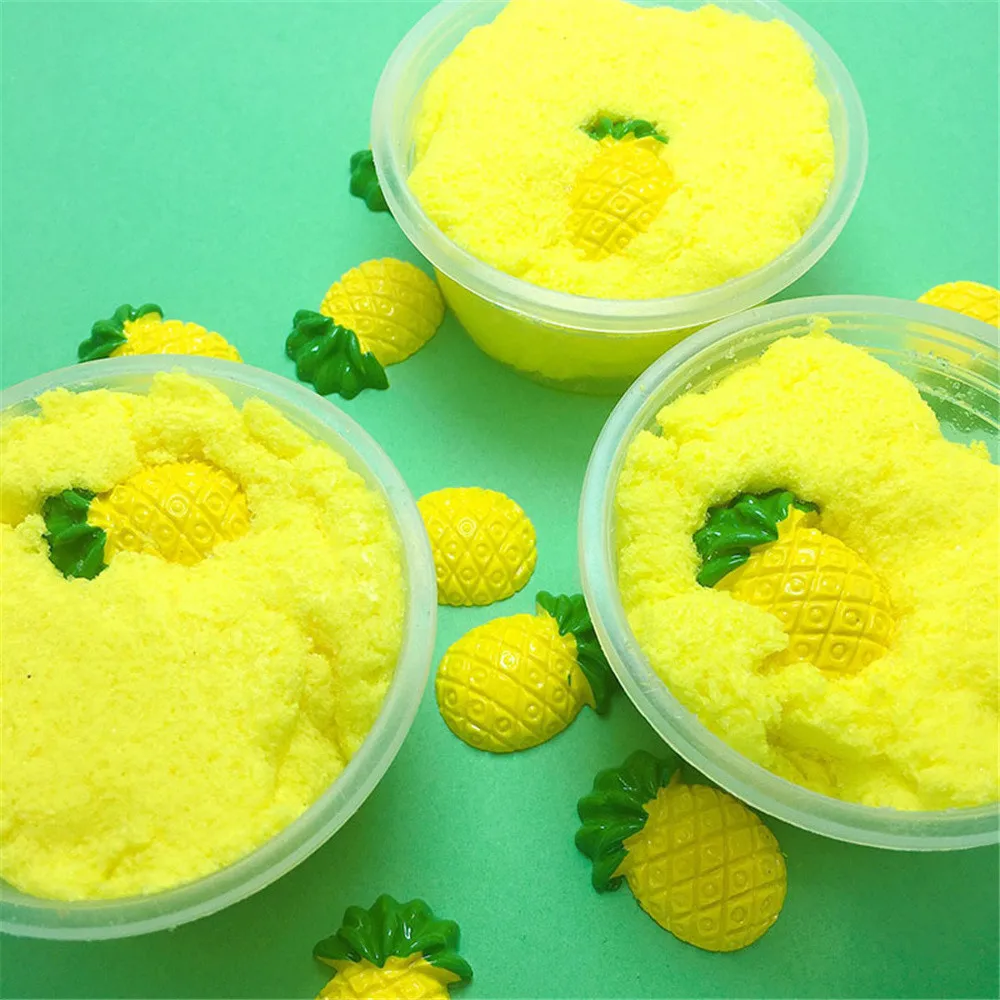 Смешанные облака слизи ананас ароматизированный стресс Дети кристалл Мягкая