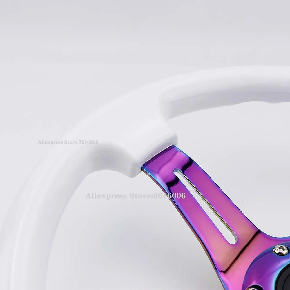 Спортивные Рули из нержавеющей стали 14 дюймов/350 мм JDM ABS Neo Chrome|Рулевые колеса и