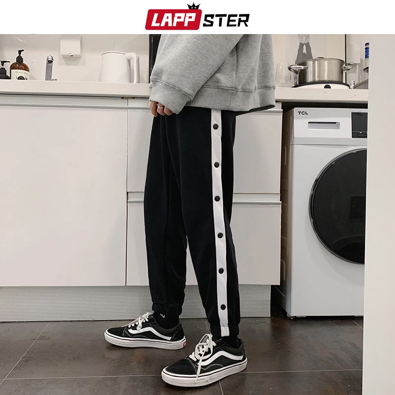 LAPPSTER Мужские Streetwear бегуны Брюки 2019 Mens Hip Hop Black Тренировочные штаны мужчины