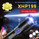 Новинка 26650 лм самый мощный яркий светодиодный фонарик 18650 XHP199 высокомощный фонарик XHP50 перезаряжаемый Тактический Usb фонарь для кемпинга