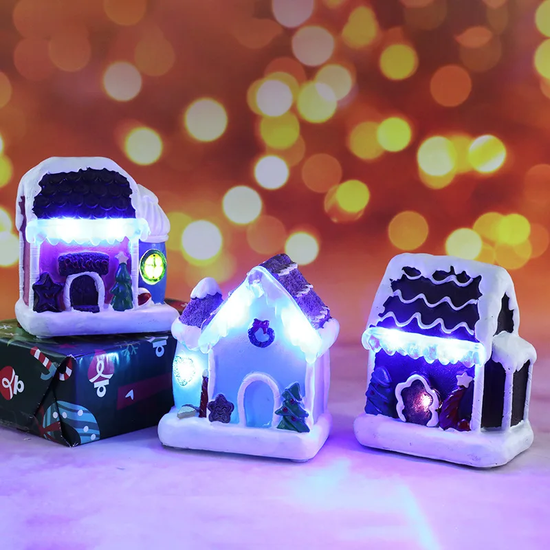 

Christmas Led Light House Merry Christmas Decorations for Home Cristmas Ornaments Navidad Noel Natale Xmas Gift New Year 2022
