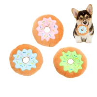 dog simulation plush toy pet donut chewing teeth molar tool built in sounder soft cute pet interactive products juguete perro