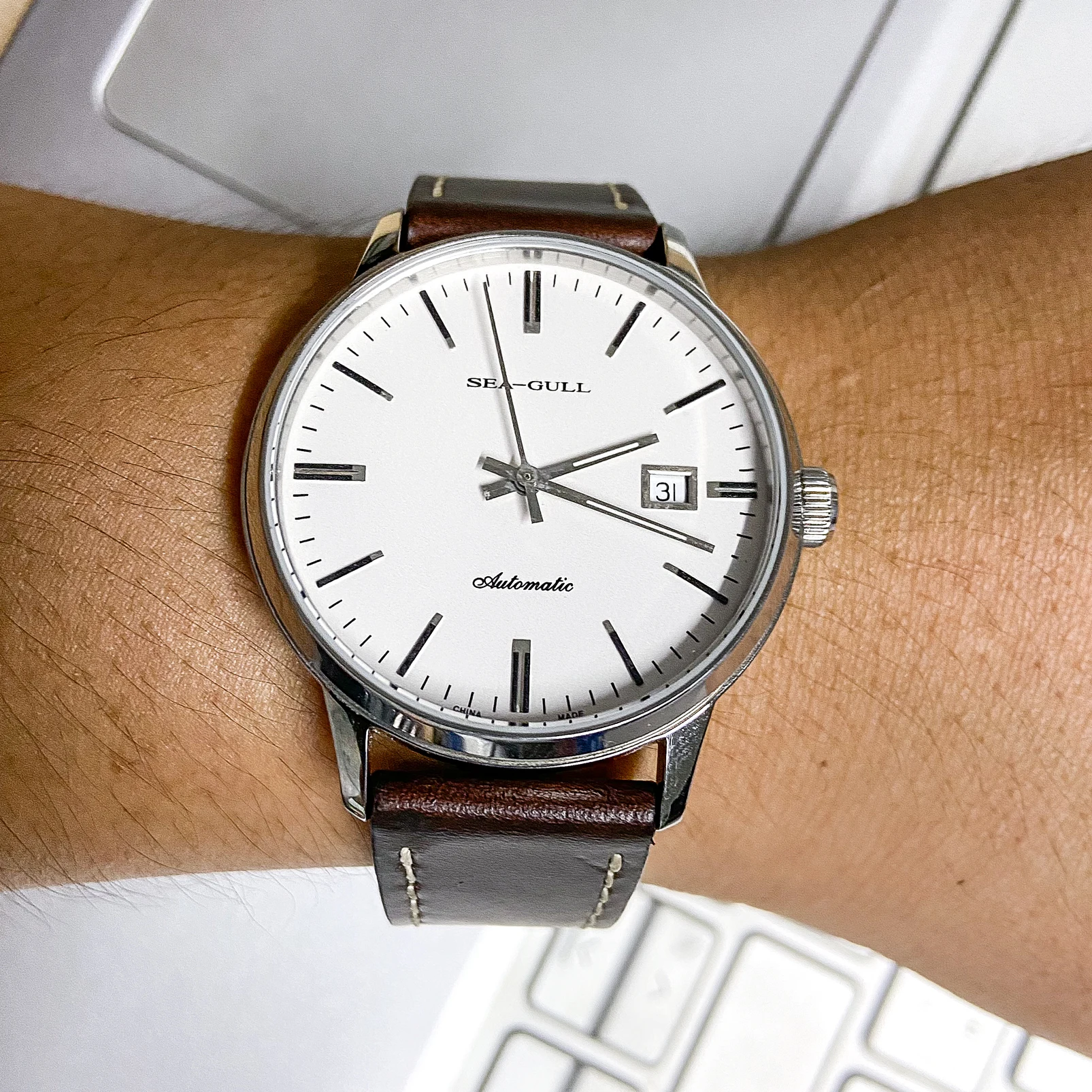 Кожаный ремешок высокого качества Horween Chromexcel коричневый мягкий для часов ручной