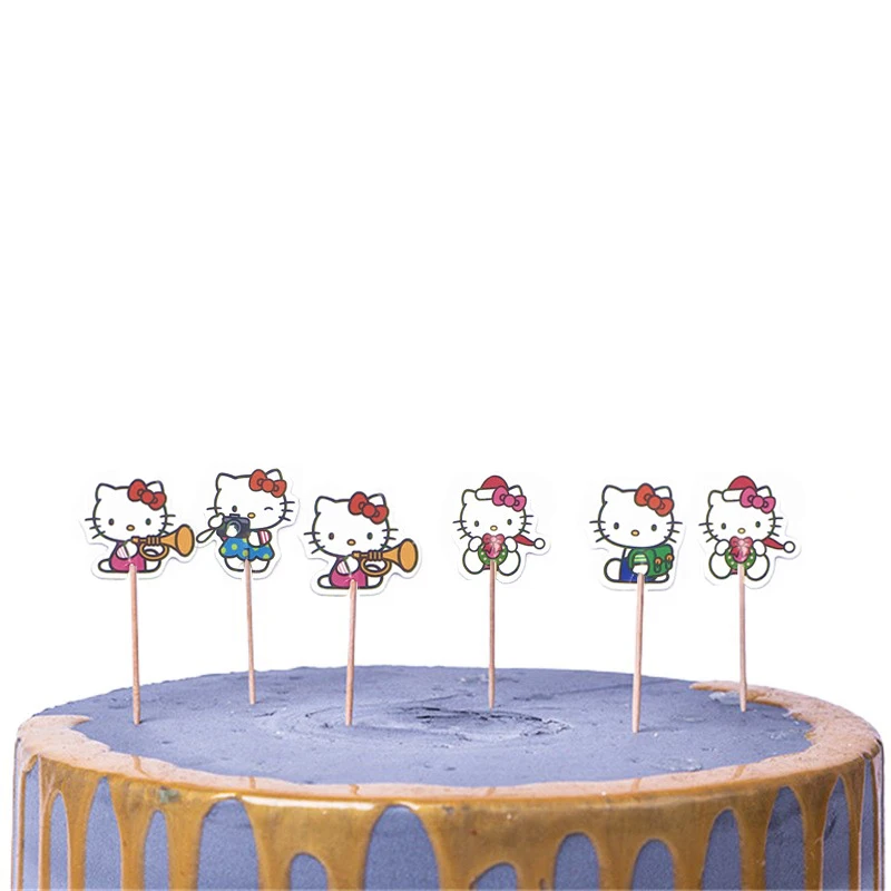 24 предмета в комплекте с Микки Маусом Минни Мышь для капкейка Палочки детская