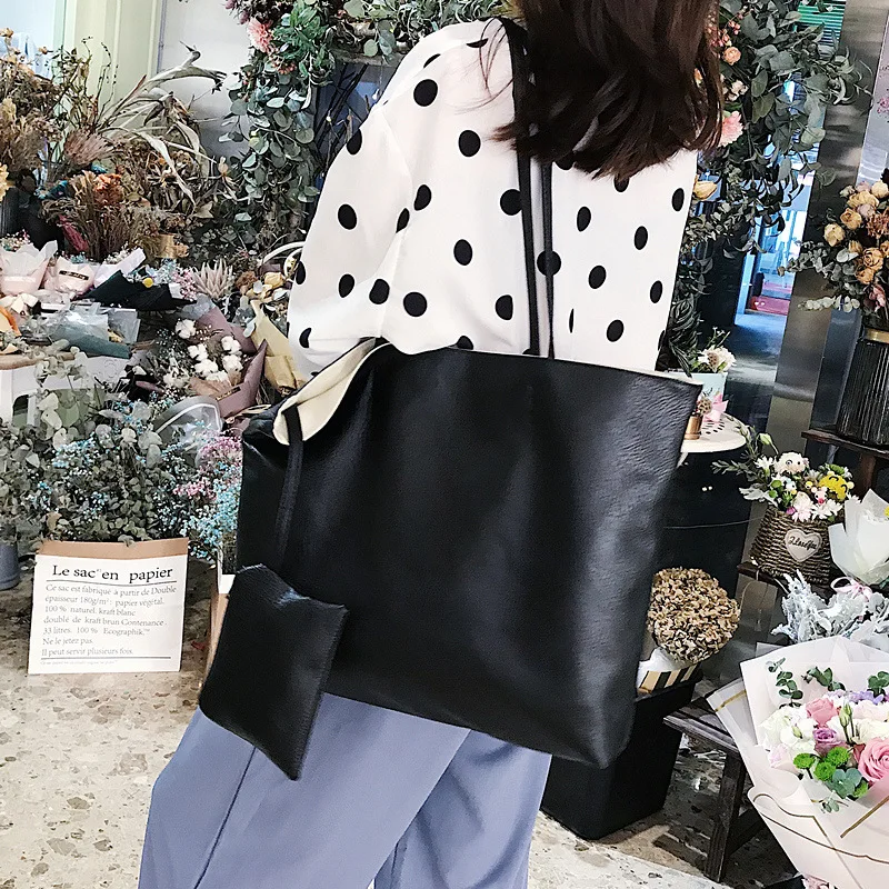 2019 New Women Pu Leather Handbags Female Shoulder Bag Designer Luxury Large Capacity Bags Famous Brands | Багаж и сумки
