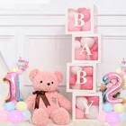 Украшения для детского праздника для мальчиков и девочек, прозрачная коробка 12 дюймов, Свадебные Воздушные шары, украшения для первого дня рождения, Детские шары