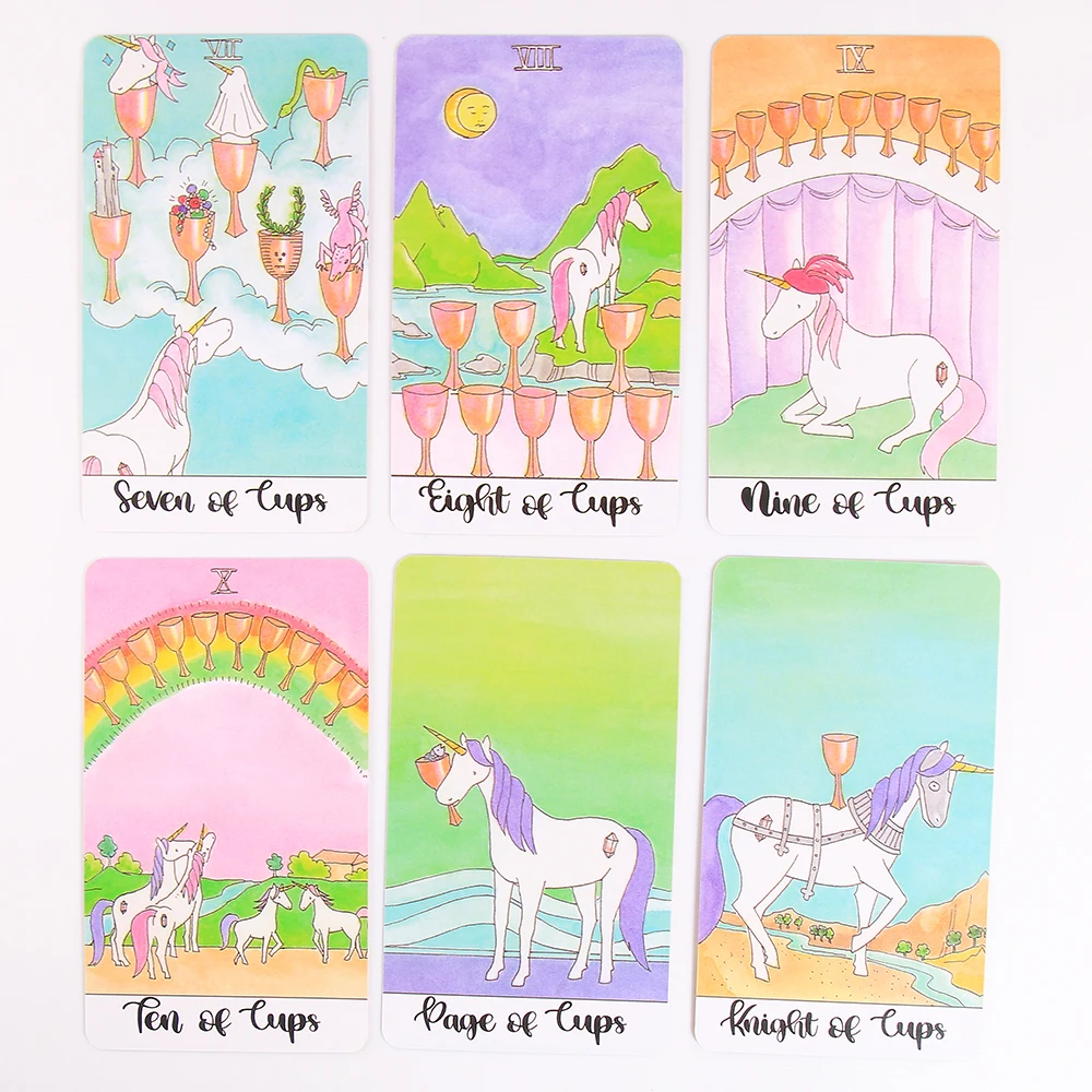 

Crystal Unicorn Tarot Cards Divination Fortune Telling Game