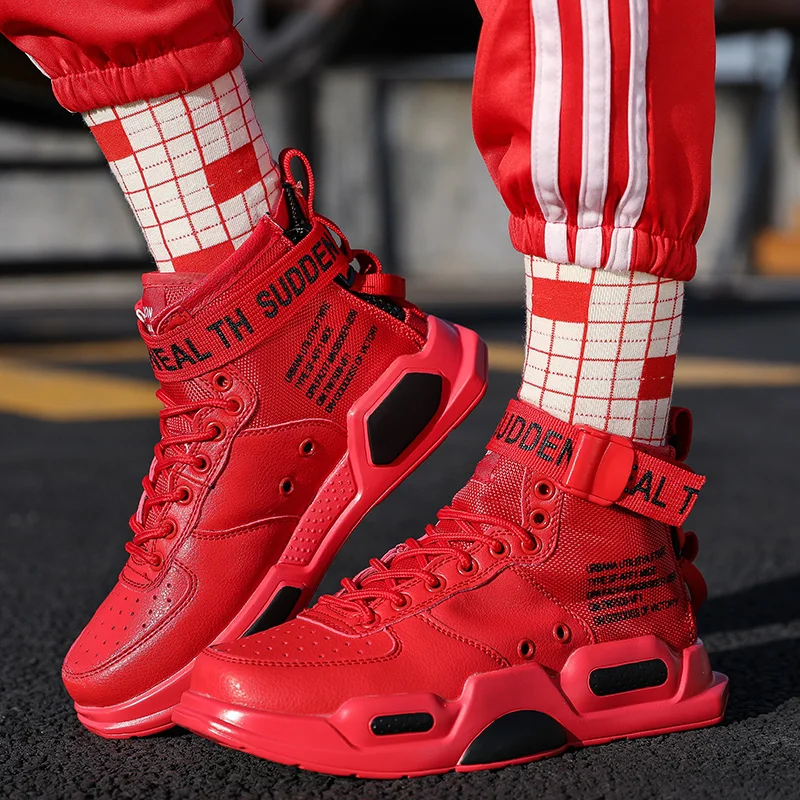 Унисекс зима теплый плюш высокие кроссовки Для мужчин супер крутые ботильоны с