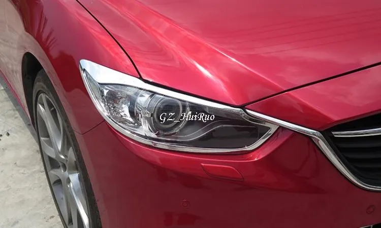ABS Хромированная декоративная крышка для передней фары абажур рамка MAZDA 6 ATENZA 2013