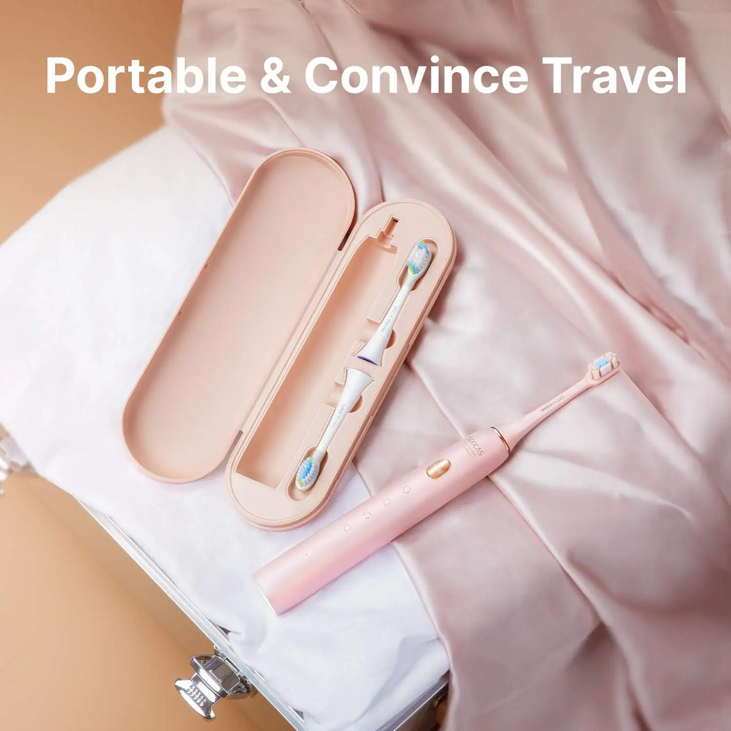 

Sonic Electric Toothbrush SOOCAS X3U Pink Smart Tooth Brush Ultrasonic Automatic Toothbrush Fast Rechargeable Adult Waterproof