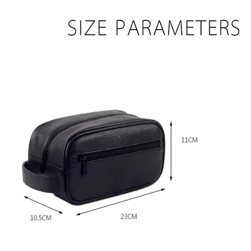 Новая простая косметичка из искусственной кожи водонепроницаемый Органайзер