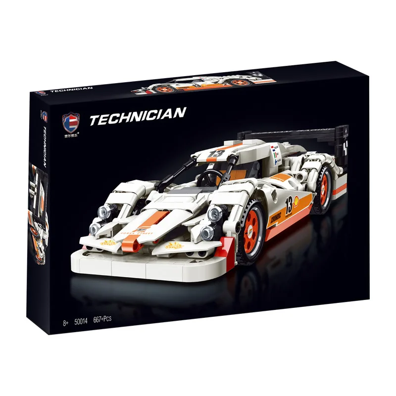 

Leier 50014-18 building blocks racing series compatible with Lego small particles boy assembly puzzle building blocks toys