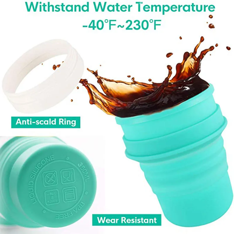 MYBOTTY 550 мл силиконовая бутылка для воды Портативная Складная Спортивная питьевой