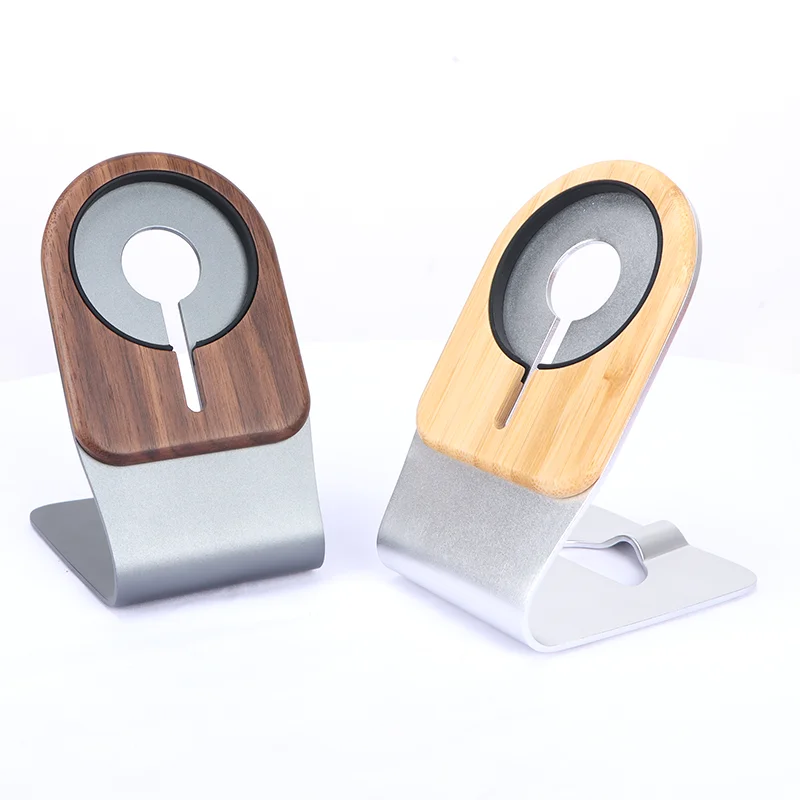 Подставка из натурального дерева для Apple MagSafe Charger подставка Натурального ореха