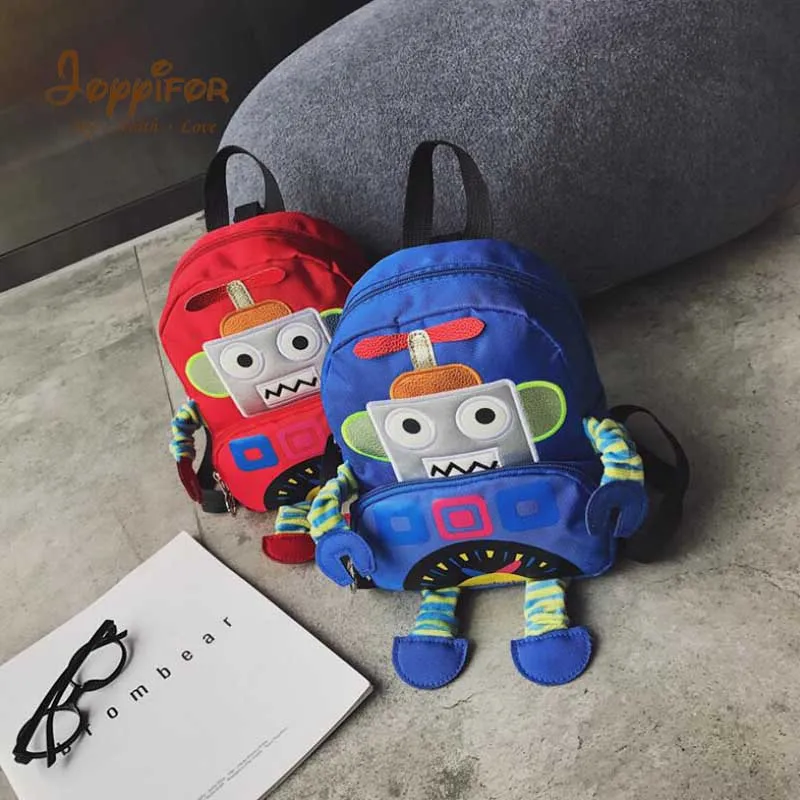 FGHGH 4kind Super Cute Robot Alien School Bags Cartoon 3D Style Children Backpacks Kindergarten Girls Boys Baby Cool Travel | Игрушки и