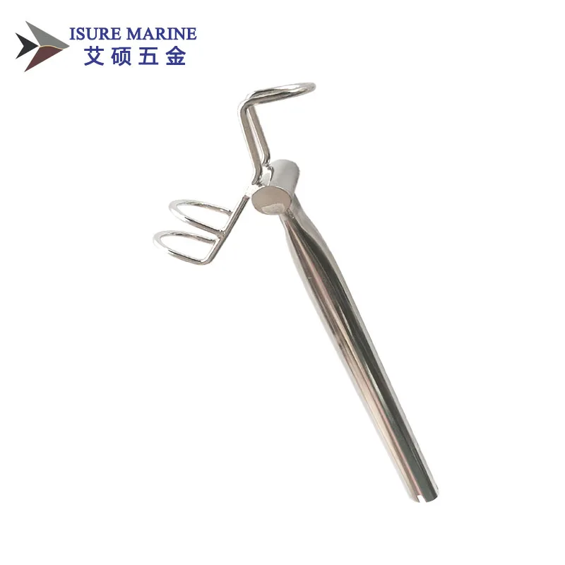 

ISURE MARINE 316 Stainless Steel Single Fishing Rod Holder Marine Boat
