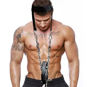 Тренировка тяжелая атлетика шеи спортзал Вес Кроссфит Спорт гантели штанга головные ремни Бодибилдинг Фитнес Оборудование для мускуляции