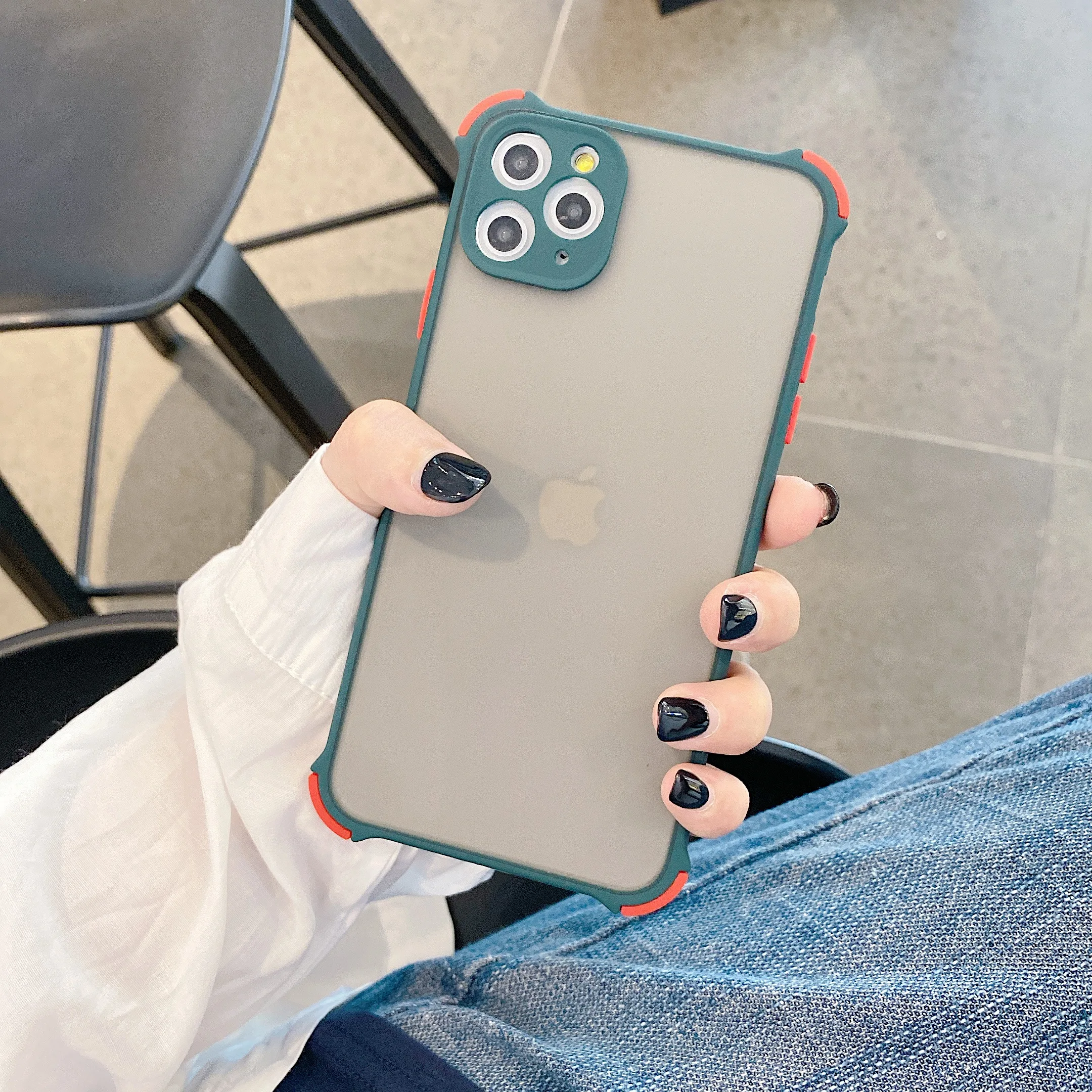 

Shockproof Silicone Phone Case For iphone 11 12 Mini X XS XR SE PRO MAX 6S 6 7 8 Plus 2020 Matte Transparent Protection Cover