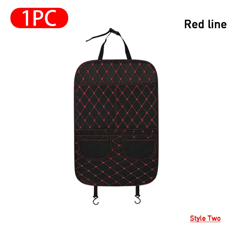 

SEAMETAL, защита спинки сиденья автомобиля, из искусственной кожи, автомобильный противоударный коврик