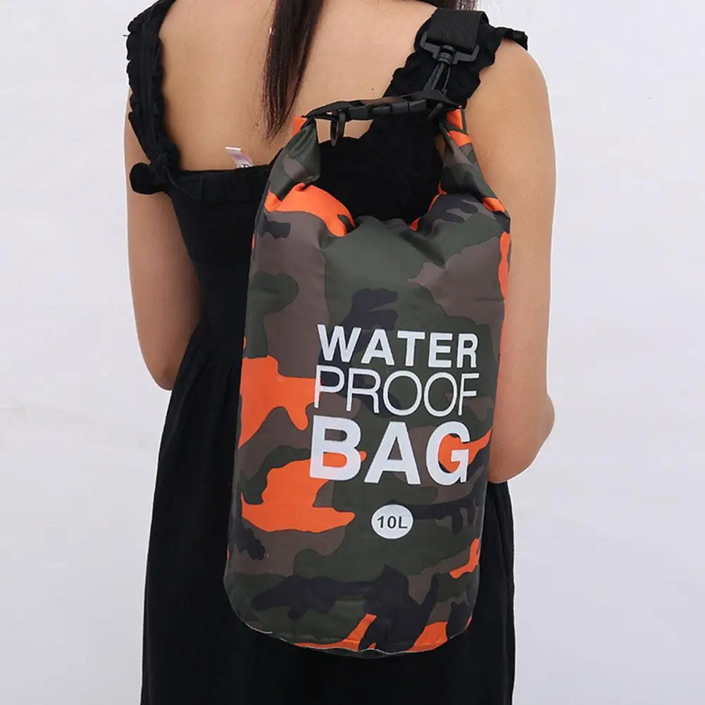 

PVC Waterproof Dry Bag 5L 10L 15L 20L Camo Outdoor Diving Foldable Man Women Beach Swimming Bag Rafting River Ocean Backpack