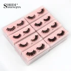 Оптовая цена, накладные ресницы 450100 шт., натуральные длинные накладные ресницы, пушистые 3D норковые ресницы, поставщик мягких толстых ресниц ручной работы, инструмент