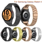 Ремешок стальной для Samsung Galaxy Watch 4 Classic 46 мм 42 мм, металлический браслет для смарт-часов Galaxy Watch 4 40 мм 44 мм