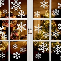 christmas decoration snowflake electrostatic stickers scene layout glass door window stickers personalized creative decorations