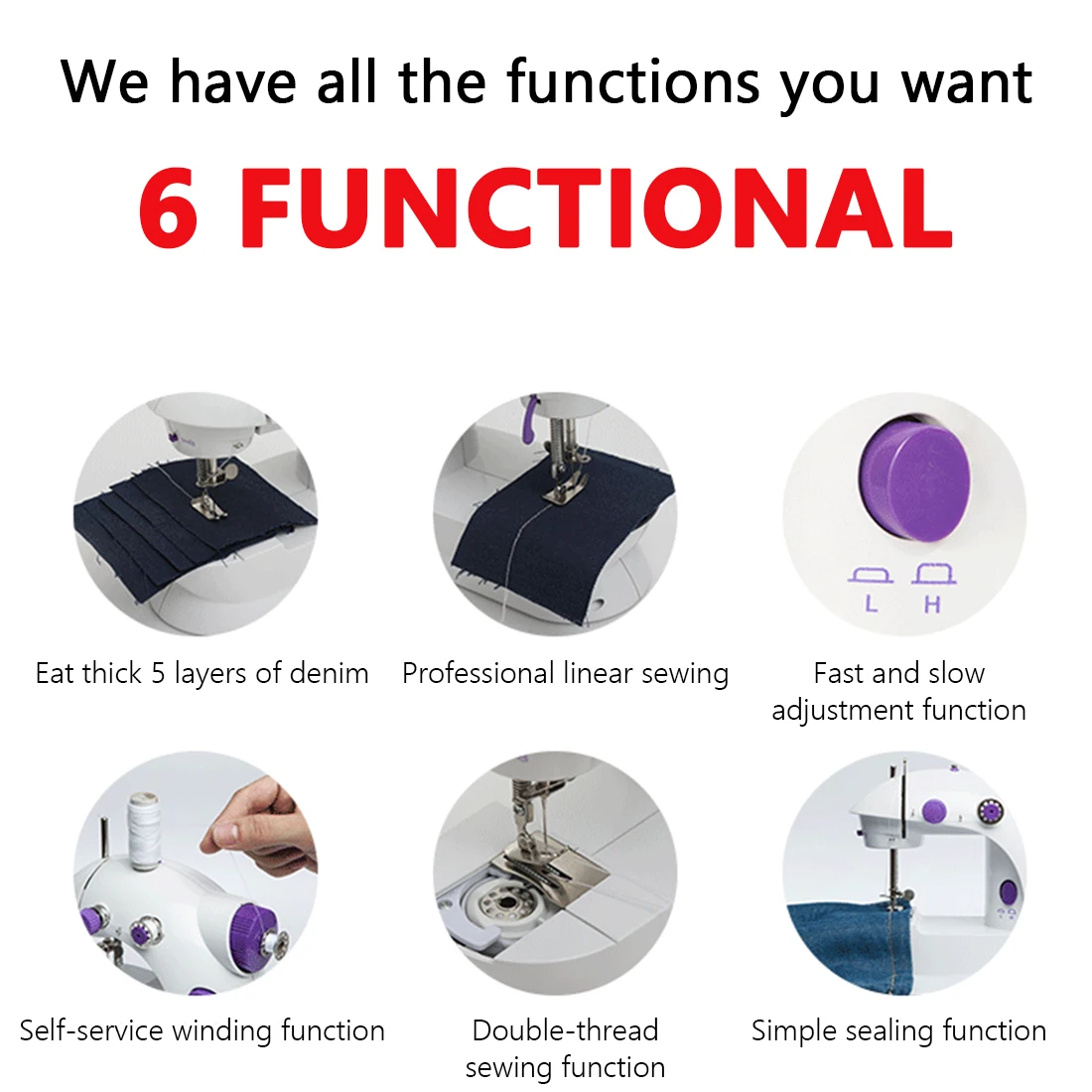 Электрическая швейная машина мини портативный домашний ночной Светильник