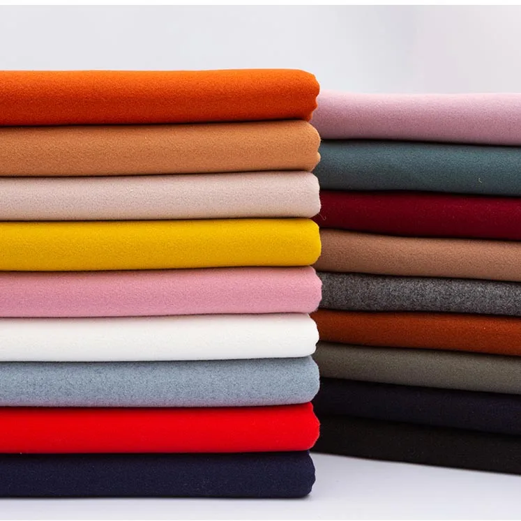 

Grinding Wool Cashmere Woolen Cloth Fabric Solid Color Imitation Wool Thickened Autumn Winter Coat Clothing Fabric