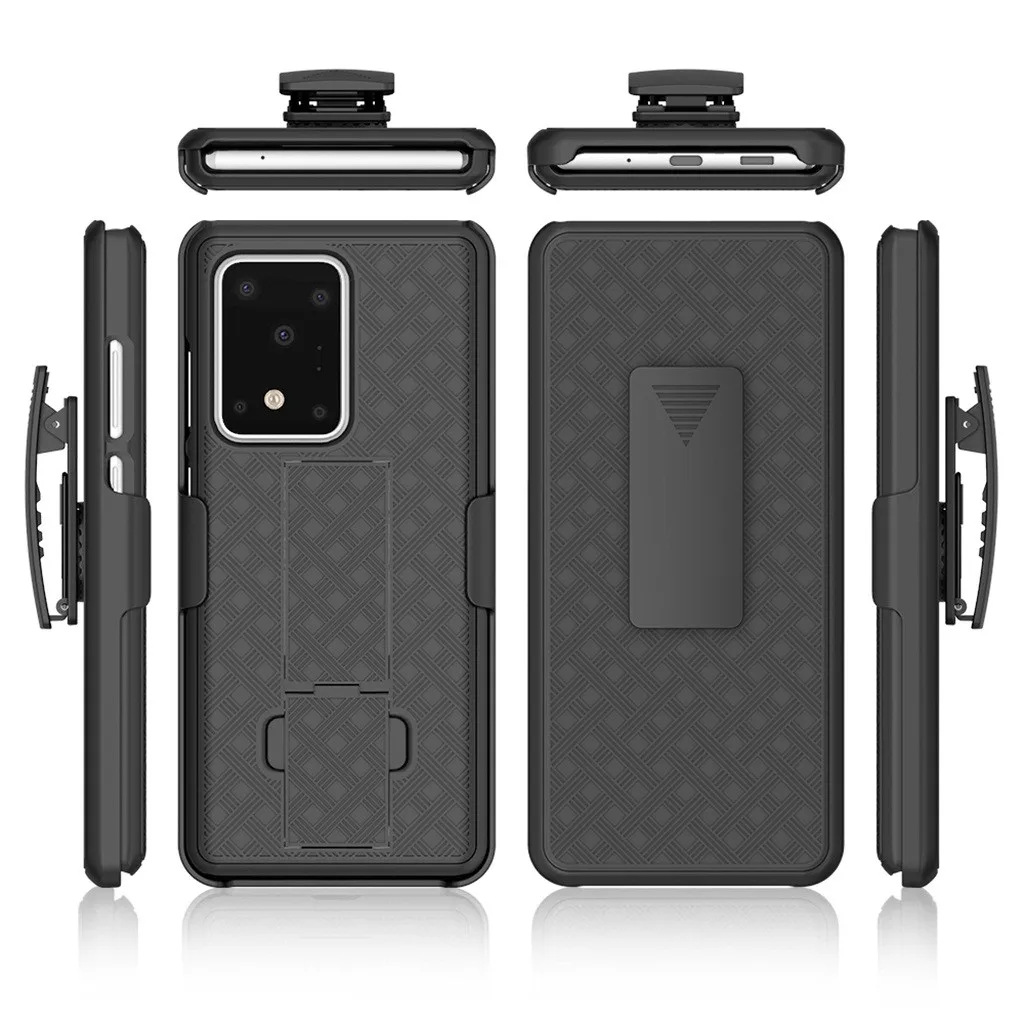 For Samsung S20 Ultra 6.9inch Case Black Slim PC Hard Shell Belt Clip Phone case Protective cover Package case#E25 | Мобильные