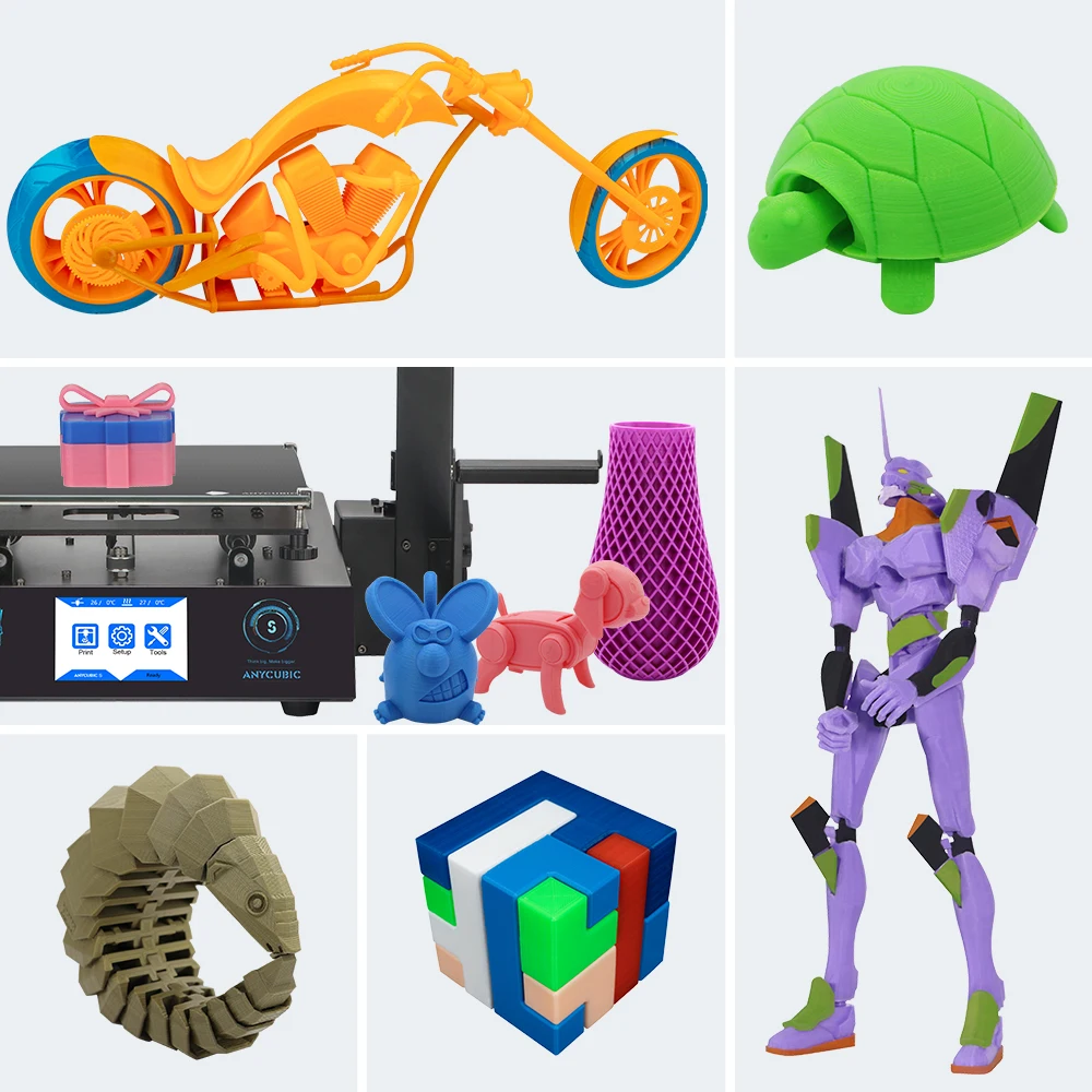 ANYCUBIC Mega-S 3d принтер Мега Обновление версии размера плюс металлический TFT сенсорный экран Высокая точность настольный 3d Принтер Комплект