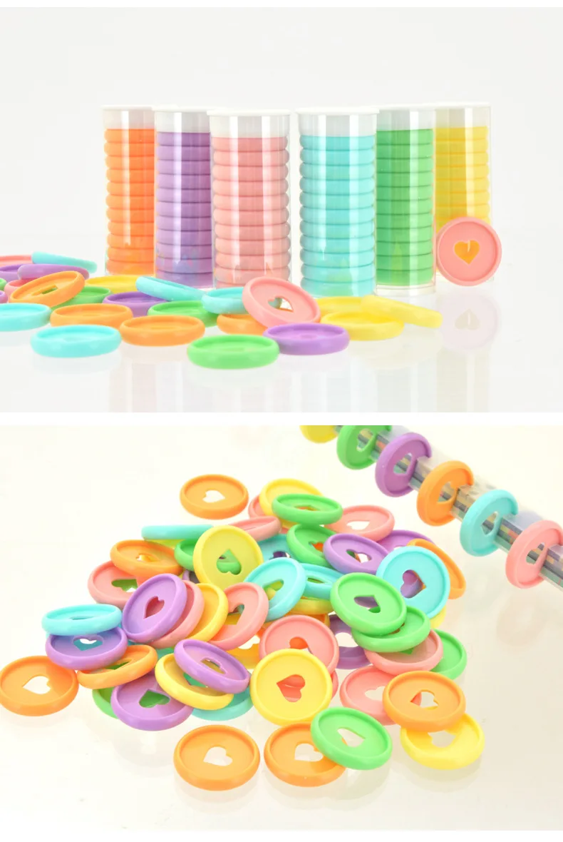 

30 шт., пластиковые кольца с отверстием в виде гриба