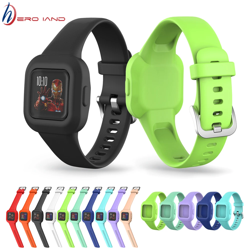

Silicone Bracelet Strap For Garmin Fit JR3 Smart Watchband For GarminFit JR 3 Replacement Straps For Children Watch Accessories