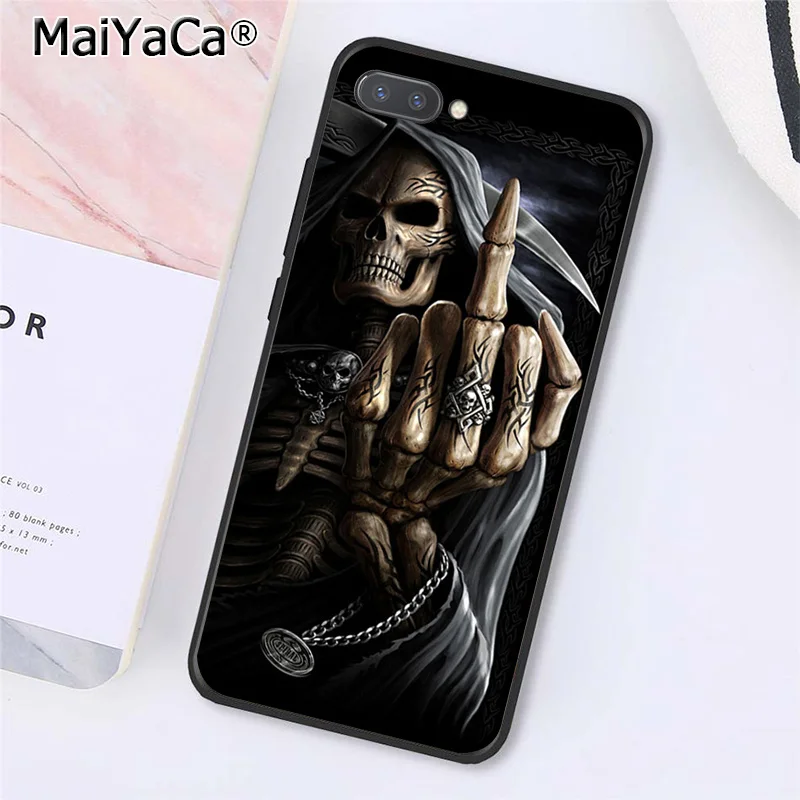 MaiYaCa Grim Reaper Череп Скелет Капа чехол для телефона huawei Honor 8X9 10 20 Lite Honor 7A 7C Honor10i View 20