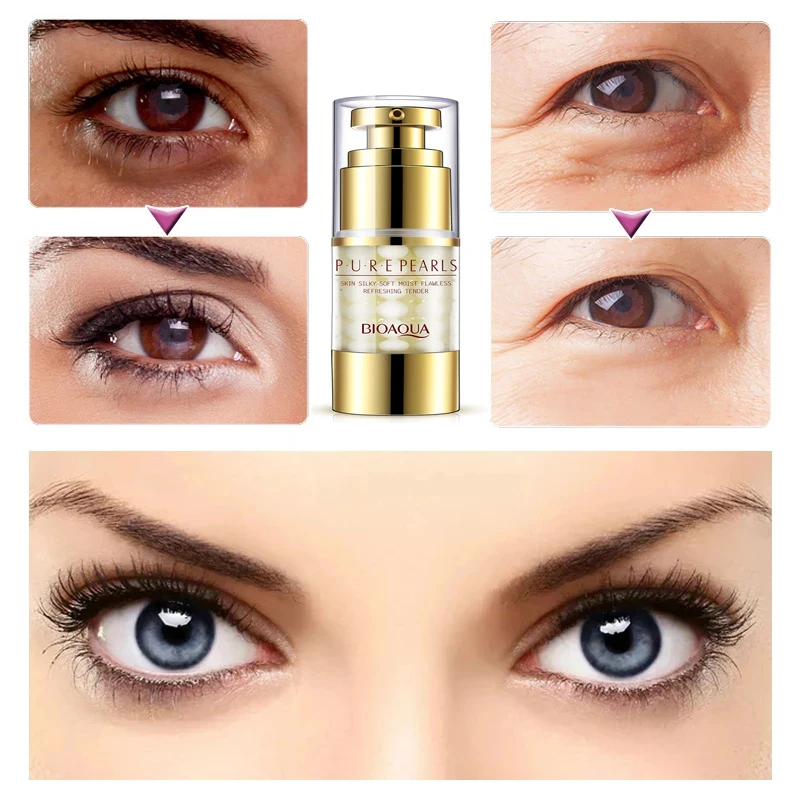 

25g Pearls Eye Cream Whitening Firming Anti-Aging Anti Puffiness Eye Care Essence Cream For Remover Dark Circle Cream