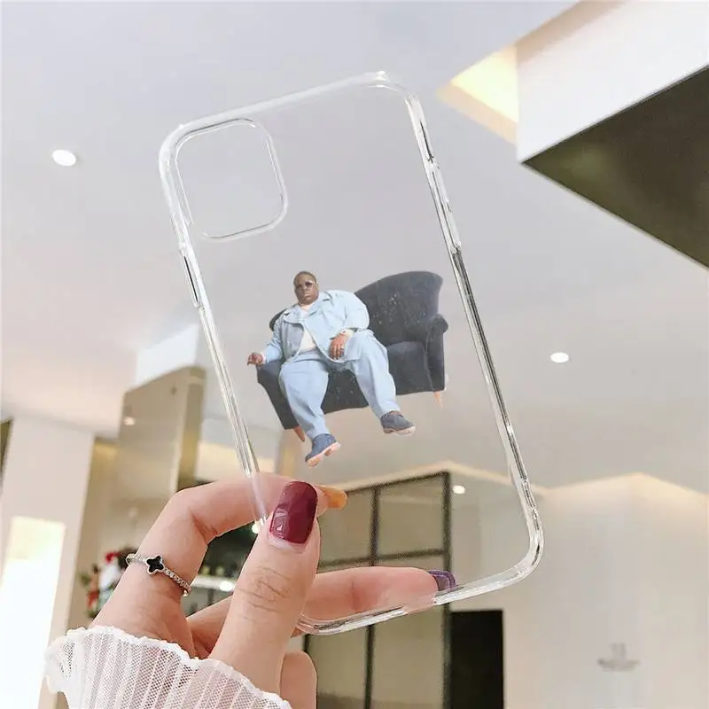 

biggie Rapper pattern Phone Case Transparent soft For iphone 5 5s 5c se 6 6s 7 8 11 12 plus mini x xs xr pro max