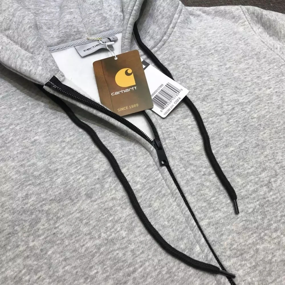 

2021 spring new men's casual zipper cardigan cotton men's hoodie jacket embroidered logo top loose sportswear men's