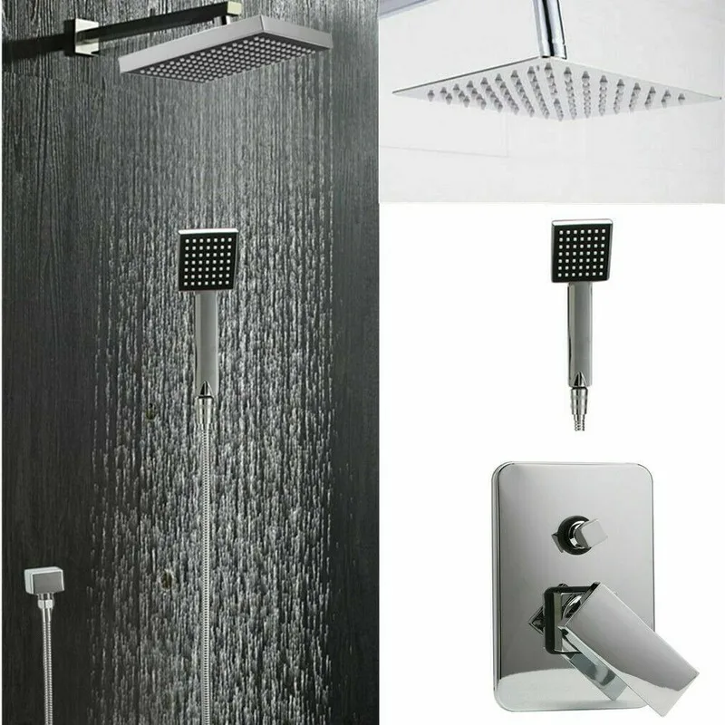 

New Bathroom Stainless Steel Shower Set Household Chrome-plated 2-way Shower Set Series Handheld Faucet Wall-mounted Sprinkler