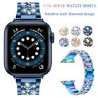 Ремешок для Apple Watch SE 6 5 4 44 мм 40 мм, синий браслет для iwatch series 6 5 4 3, 38 мм 42 мм