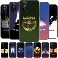 avengers marvel clear phone case for huawei honor 20 10 9 8a 7 5t x pro lite 5g black etui coque hoesjes comic fash design