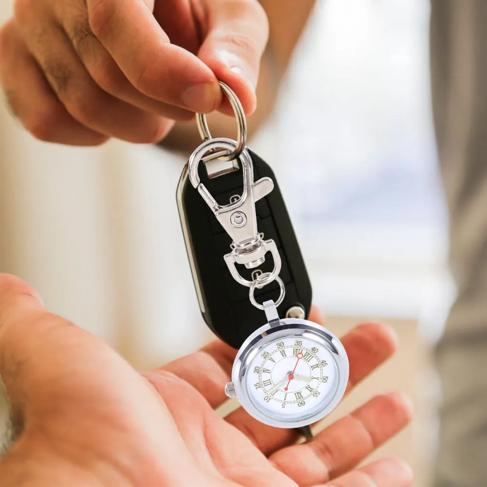 

1pc Fashion Pocket Watch Keychain Large Dial Nurse Pocket Watch