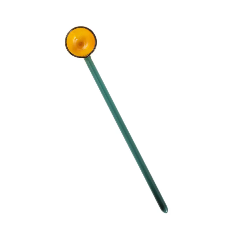 

Цветная стеклянная кофейная ложка