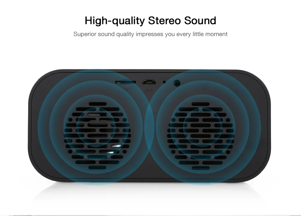 bluetooth 5 0 portable wireless bluetooth speaker column subwoofer music sound box led time snooze alarm clock for laptop phone free global shipping