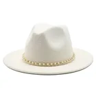Шляпа фетровая с кисточками для мужчин и женщин, модная шляпа с широкими полями, 18 цветов, шляпа Федора, желтая, белая, розовая